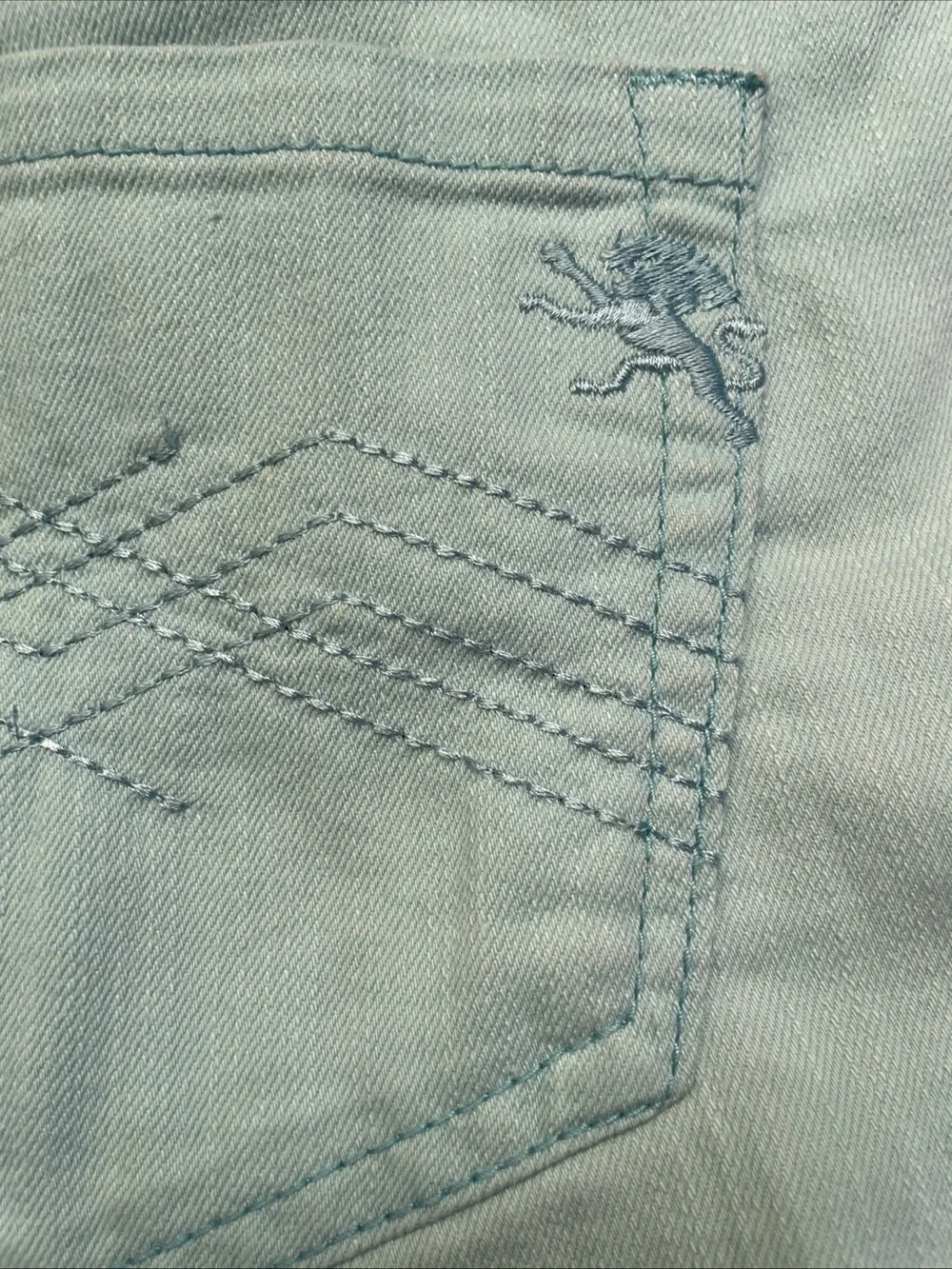Y2K Express Jeans Denim Short Shorts Sky Blue Size 12 Bratz Preppy Cuffed